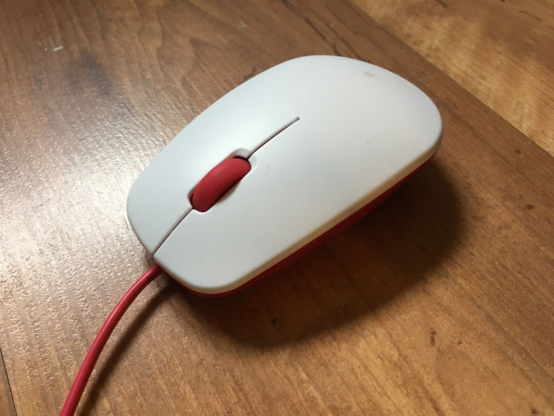 Raspberry mouse, single click