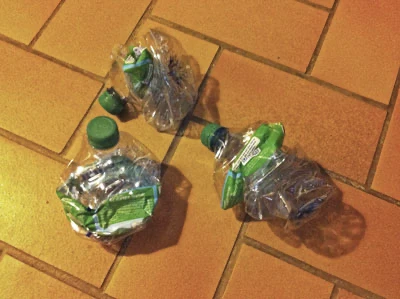 Plastic bottle crushed 2