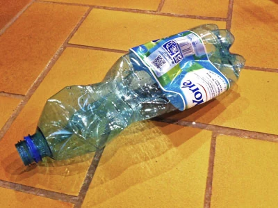 Plastic bottle crushed 4