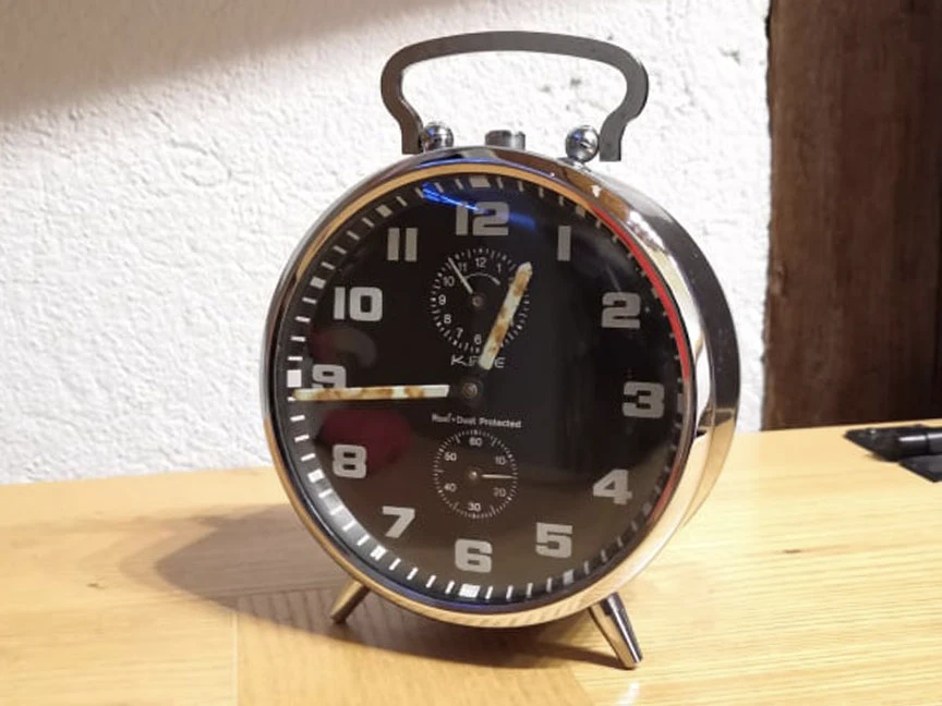 Mechanical alarm clock, short ring