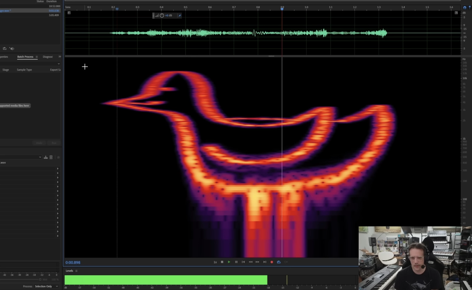 A bird on spectral synthesizer