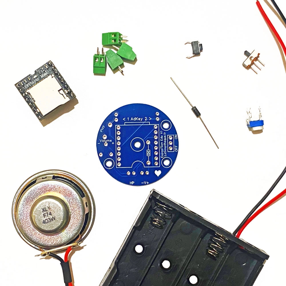 Petit lecteur audio Exposi'Son en kit, pour Education