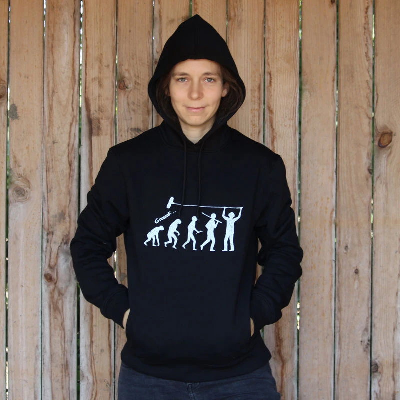 Sweatshirt en coton, avec un dessin sonore imprimé, photo 4