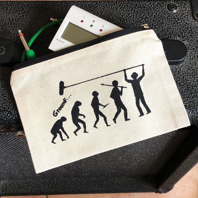 Trousse zippée avec un dessin onomatopée, ou preneur de son, photo 2