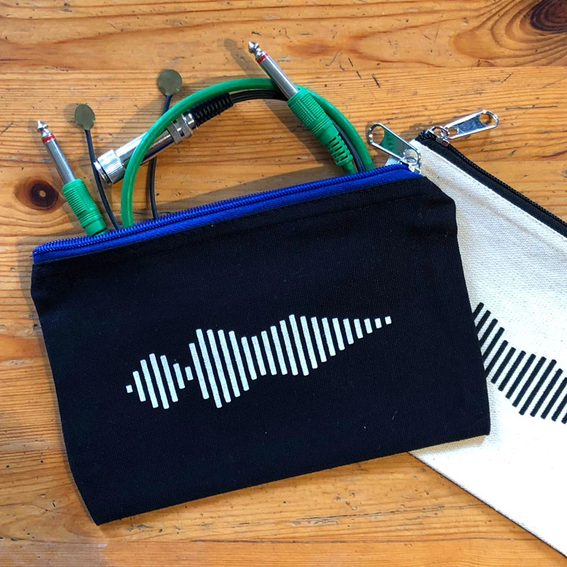 Trousse zippée avec un dessin onomatopée, ou preneur de son, photo 3