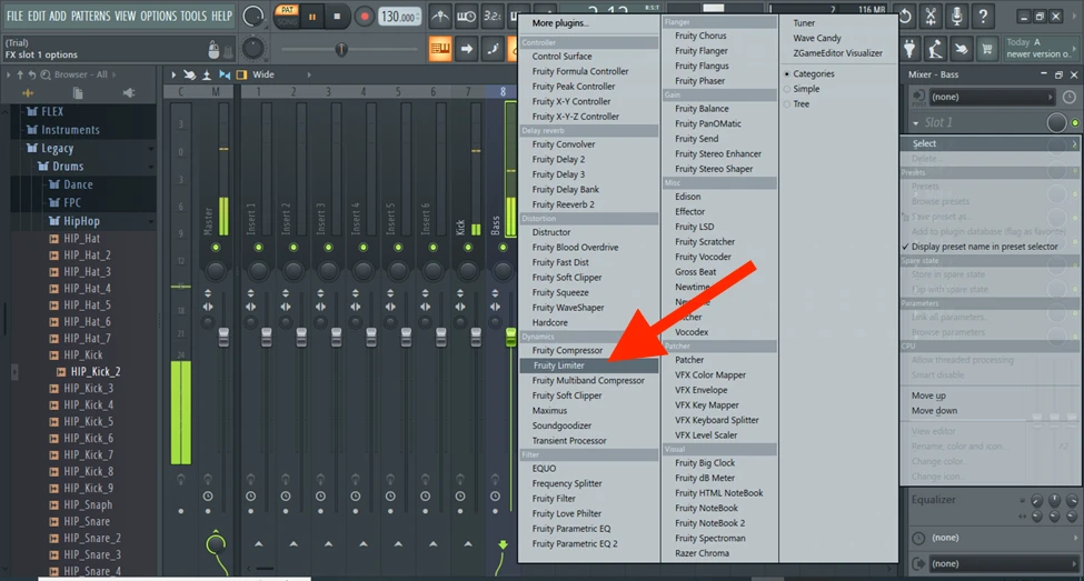 Step 1 Add Limiter