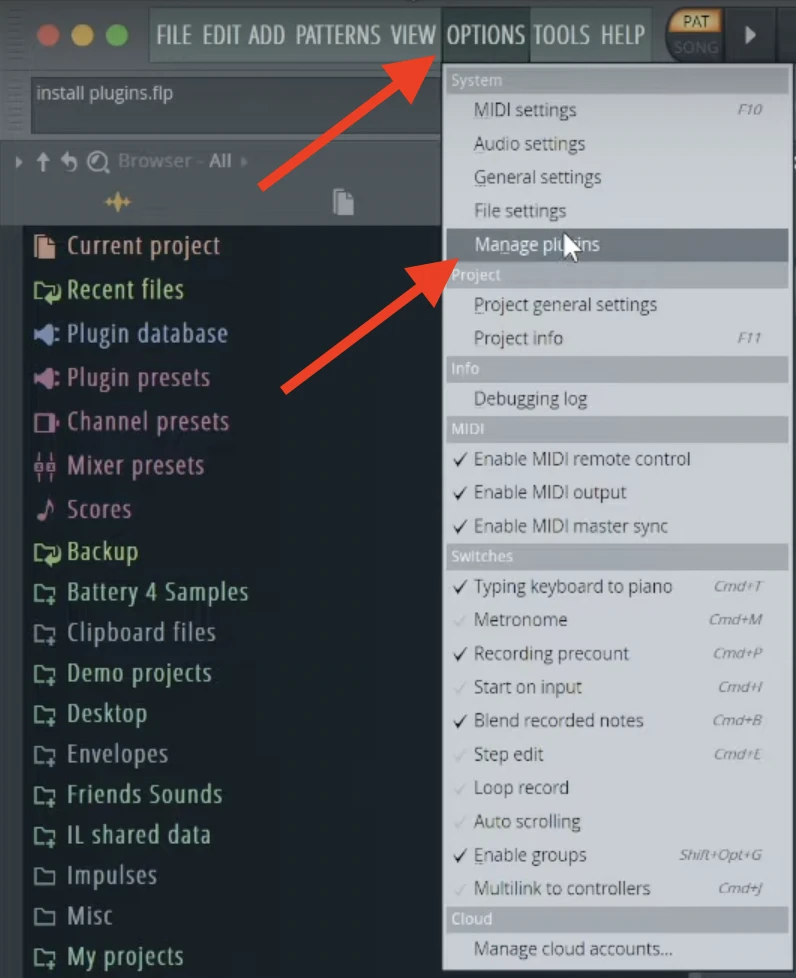 Option Manage Plugin