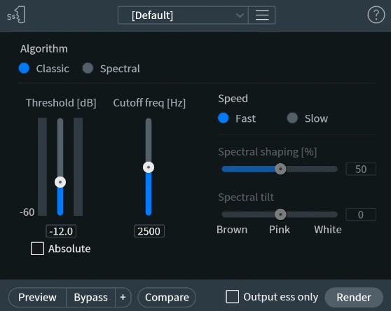 De-esser Plugins 4 - iZotope