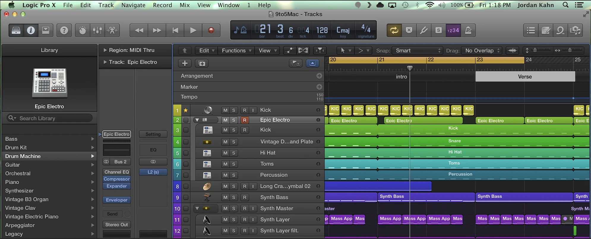 Logic Pro Interface